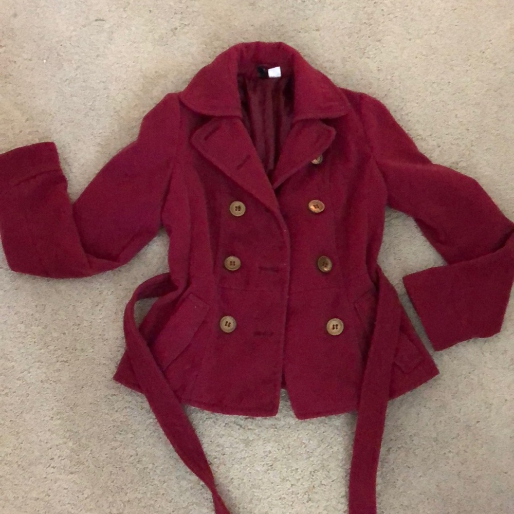 Deep Mauve colored warm coat 🧥